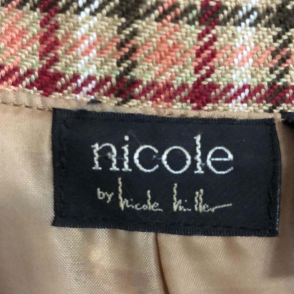 NICOLE MILLER • Beautiful Plaid Double-Breasted Trench Coat - Picture 14 of 16